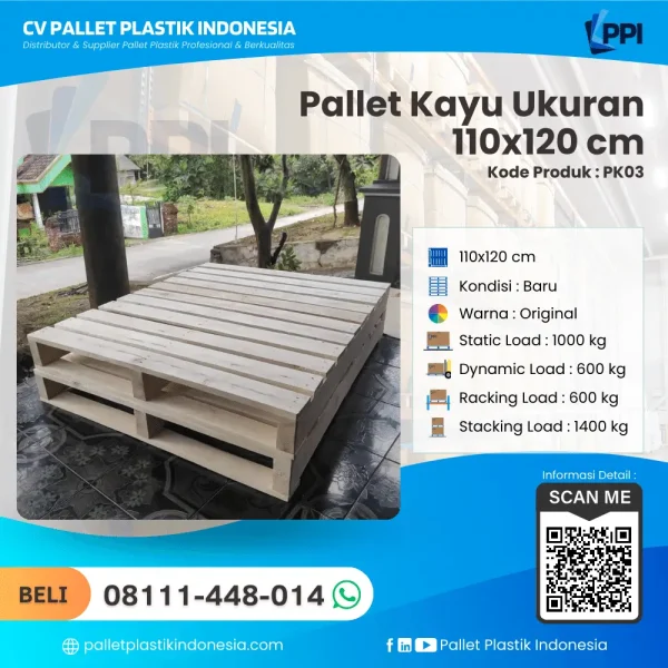 Pallet Kayu PK03 110x120 cm