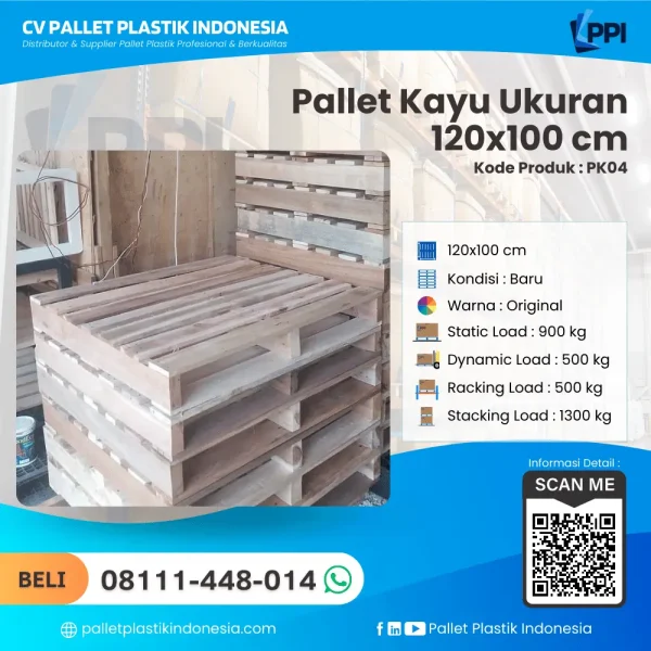 Pallet Kayu Ukuran 120x100 - PK04