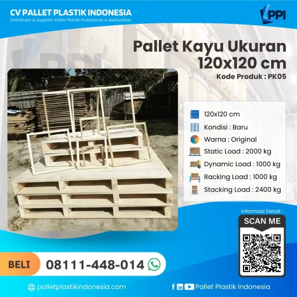 Pallet Kayu PK05 120x120 cm