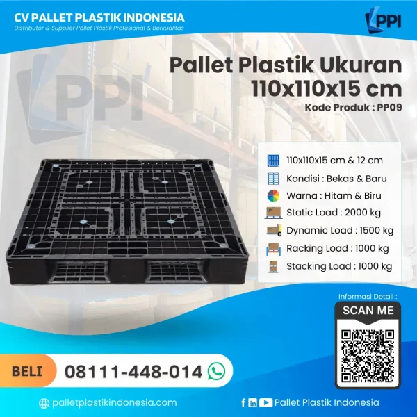 Pallet Plastik PP09 110x110x15 cm