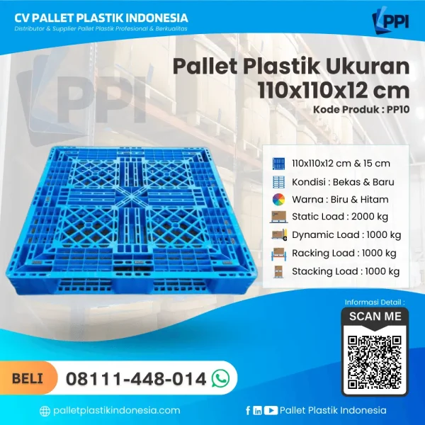 Pallet Plastik PP10 110x110x12 cm