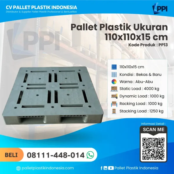 Pallet Plastik PP13 110x110x15 cm