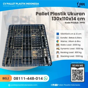 Pallet Plastik PP15 130x110x14 cm
