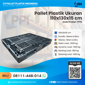 Pallet Plastik Bekas/Baru Ukuran 110x130x15 - PP16