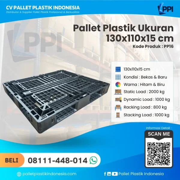 Pallet Plastik PP16 130x110x15 cm