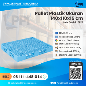 Pallet Plastik PP26 110x110x15 cm