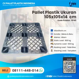 Pallet Plastik Bekas & Baru Ukuran 105x105x14 - PP40
