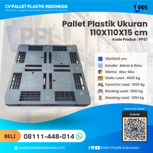 Pallet Plastik Bekas & Baru 110X110X15 [PP37] (1)