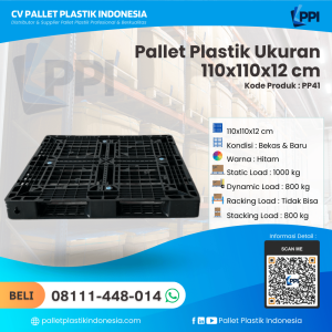 Pallet Plastik Bekas & Baru 110x110x12 [PP41] (1)