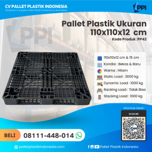 Pallet Plastik Bekas & Baru 110x110x12 [PP42] (1)