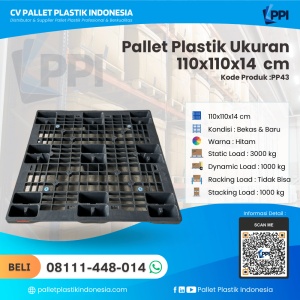 Pallet Plastik Bekas & Baru 110x110x14 [PP43] (1)