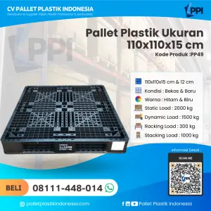 Pallet Plastik Bekas & Baru Ukuran 110x110x15 - PP49