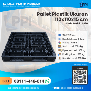 Pallet Plastik Bekas & Baru Ukuran 110x110x15 - PP50