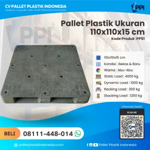 Pallet Plastik Bekas & Baru 110x110x15 [PP51]