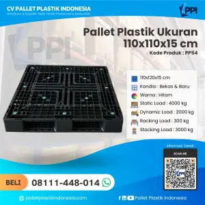 Pallet Plastik Bekas & Baru 110x110x15 [PP54]