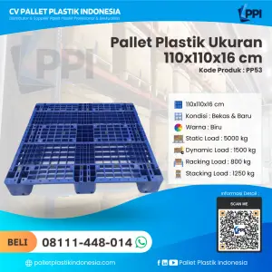 Pallet Plastik Bekas & Baru 110x110x16 [PP53]