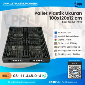 Pallet Plastik Bekas & Baru 100x120x12 [PP30]