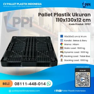 Pallet Plastik Bekas & Baru 110x130x12 [PP57]
