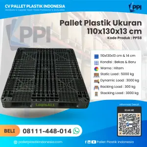 Pallet Plastik Bekas & Baru 110x130x13 [PP58]