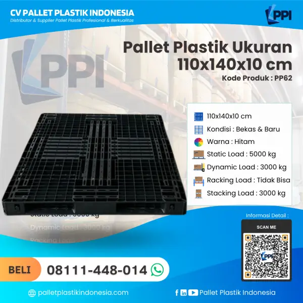 Pallet Plastik Bekas & Baru 110x140x10 [PP62]