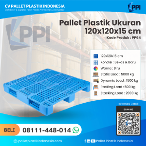 Pallet Plastik Bekas & Baru 120x120x15 [PP64] (1)