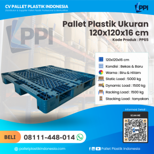 Pallet Plastik Bekas & Baru 120x120x16 [PP65]