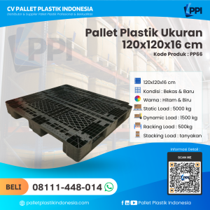 Pallet Plastik Bekas & Baru 120x120x16 [PP66]