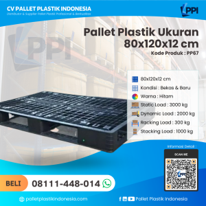 Pallet Plastik Bekas & Baru 80x120x12 [PP67]