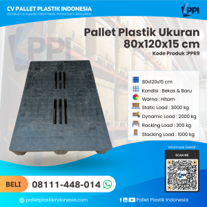Pallet Plastik Bekas & Baru 80x120x15 [PP69]