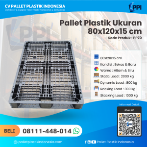 Pallet Plastik Bekas & Baru 80x120x15 [PP70]