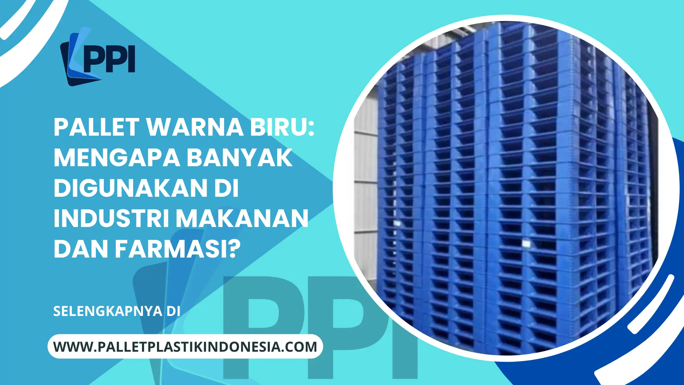 Pallet Warna Biru: Mengapa Banyak Digunakan di Industri Makanan dan Farmasi?