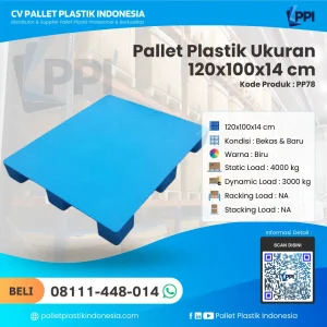 Pallet Plastik Baru & Bekas 120x100x14 [PP78]