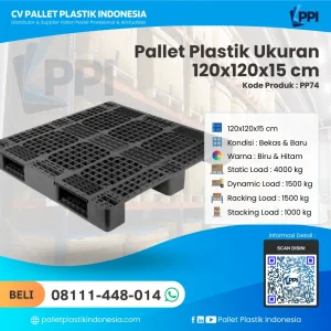 Pallet Plastik Baru & Bekas 120x120x15 [PP74]