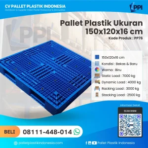 Pallet Plastik Baru & Bekas 150x120x16 [PP76]