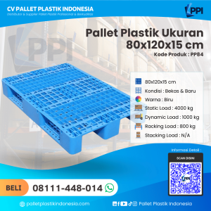 Pallet Plastik Baru & Bekas 80x120x15 [PP84]