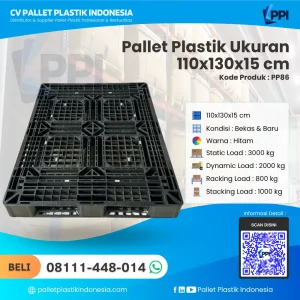 Pallet Plastik PP86 110x130x15 cm