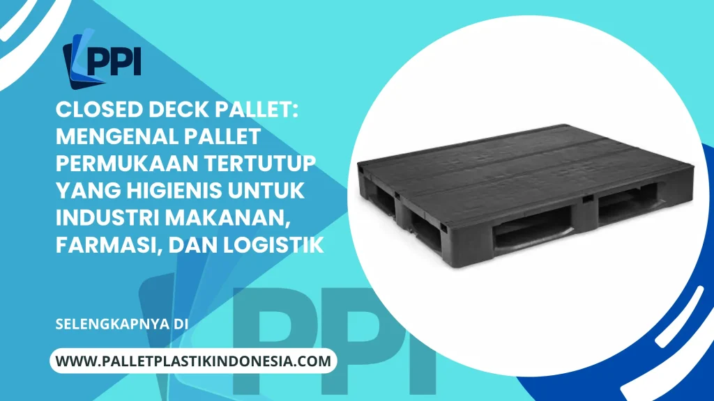 Closed Deck Pallet: Mengenal Pallet Permukaan Tertutup yang Higienis untuk Industri Makanan, Farmasi, dan Logistik
