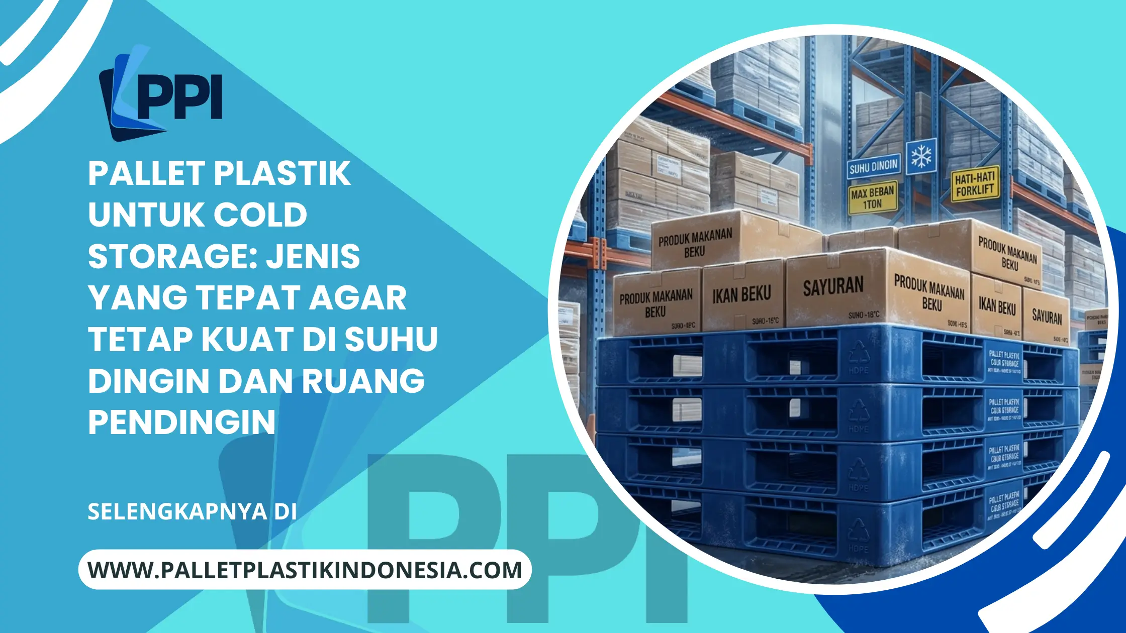 Pallet Plastik untuk Cold Storage: Jenis yang Tepat agar Tetap Kuat di Suhu Dingin dan Ruang Pendingin