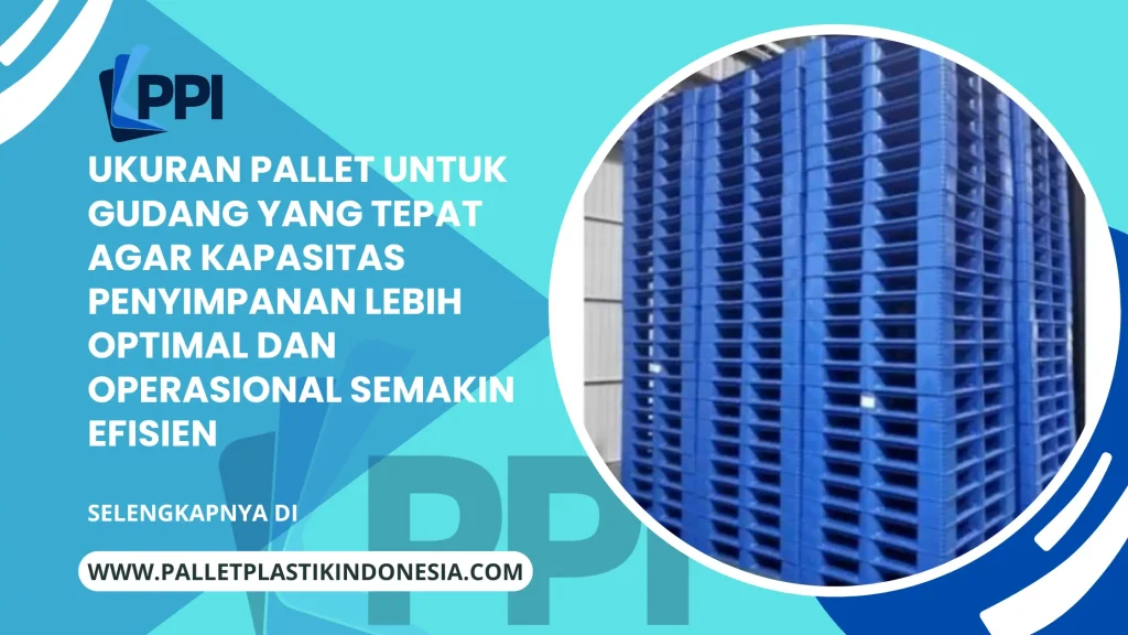 Ukuran Pallet untuk Gudang yang Tepat agar Kapasitas Penyimpanan Lebih Optimal dan Operasional Semakin Efisien